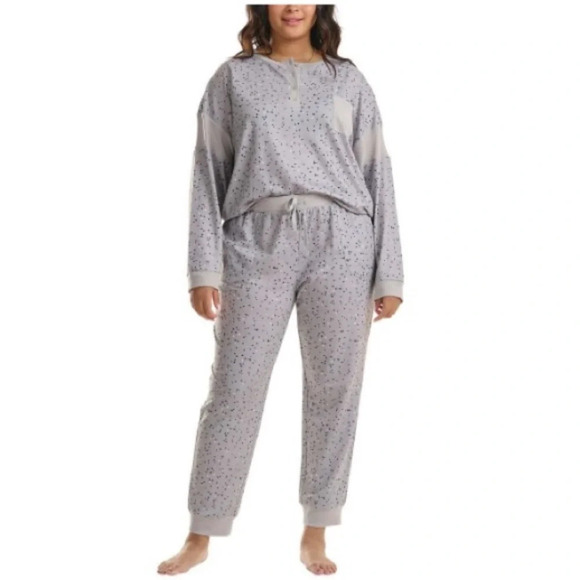 Splendid Pajama Set Women’s Sz M Gray French Terry - Picture 15 of 15